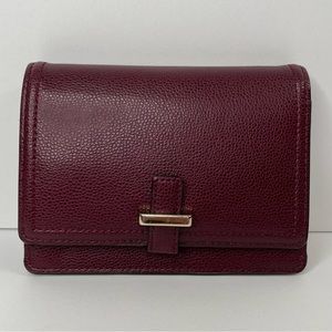 Kate Spade New York Bifold Burgundy Snap Wallet